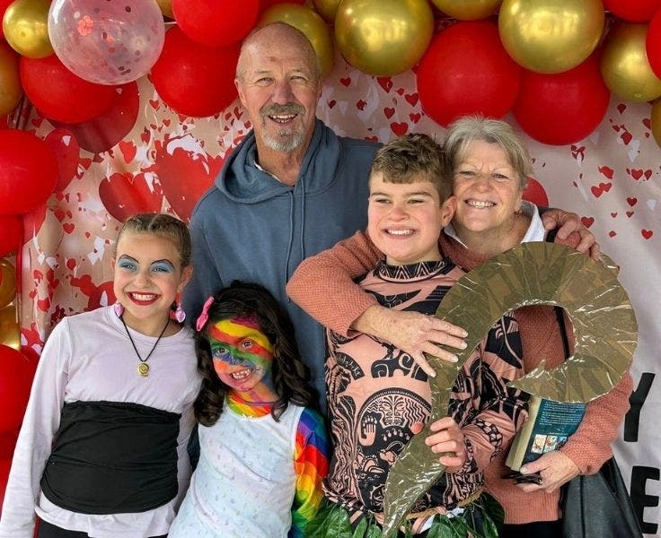 Book week and grand parents day with students and their family